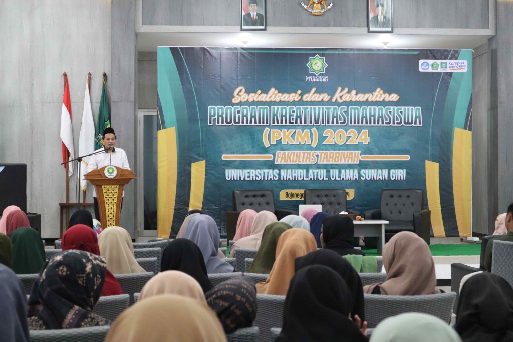 Fakultas Tarbiyah UNUGIRI Bojonegoro melaksanakan Sosialisasi & Karantina Program Kreativitas Mahasiswa (PKM)