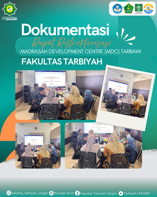 Pimpinan Fakultas Tarbiyah Gelar Rapat Restrukturisasi Kepengurusan MDC Tarbawi